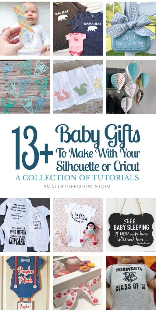 baby gifts to make with your silhouette or cricut collection of tutorials from smalllits