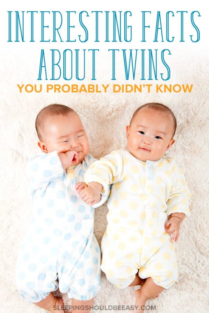 two babies laying next to each other with the words interesting fact about twins you probably didn't know