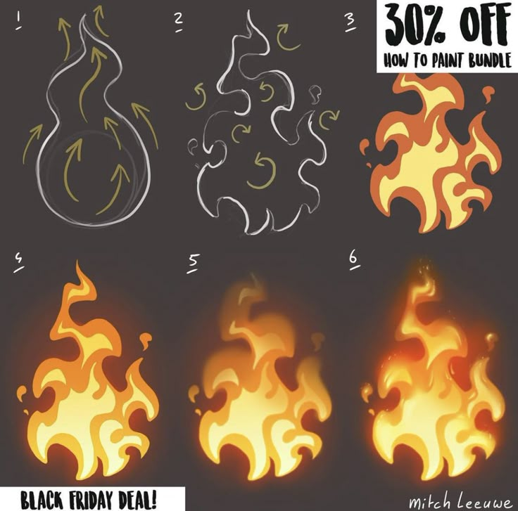 fire flames with different shapes and sizes