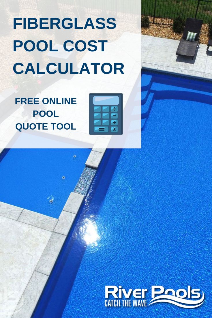 a pool cost calculator with the words free online pool quote tool