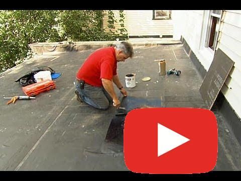 How To Patch A Leaking Rubber Roof This Old House Decor Tips 2019 Flat Roof Repair Roof Repair Diy Roof Repair