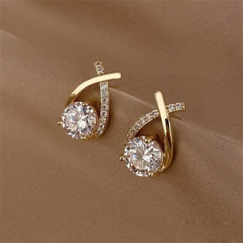 (eBay) Find many great new & used options and get the best deals for 2.00Ct Round Cut Simulated Diamond Push Back Stud Earring14k Yellow Gold Plated at the best online prices at eBay! Free shipping for many products! Elegant Crystal Jewelry, Cross Stud Earrings, Cross Earrings Studs, Unusual Earrings, Stud Style, Circle Earrings Studs, Circle Studs, Stud Earrings For Women, Crystal Stud Earrings