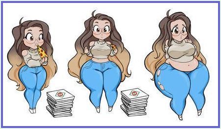 Fat Anime Characters, Belly Art, Fun Comics, Drawing Base, Female Character, Reference Poses, Art Reference Poses, Anime Character Design, Drawing Reference