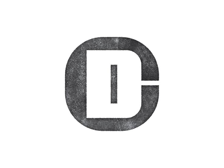 the letter d is made up of black and white letters, which appear to be capitalized