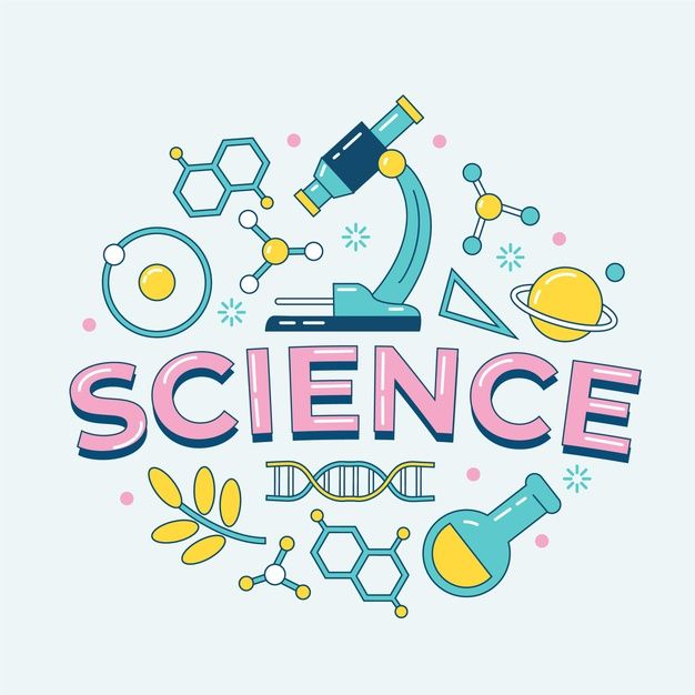 the word science is surrounded by different types of laboratory equipment and objects in a circle