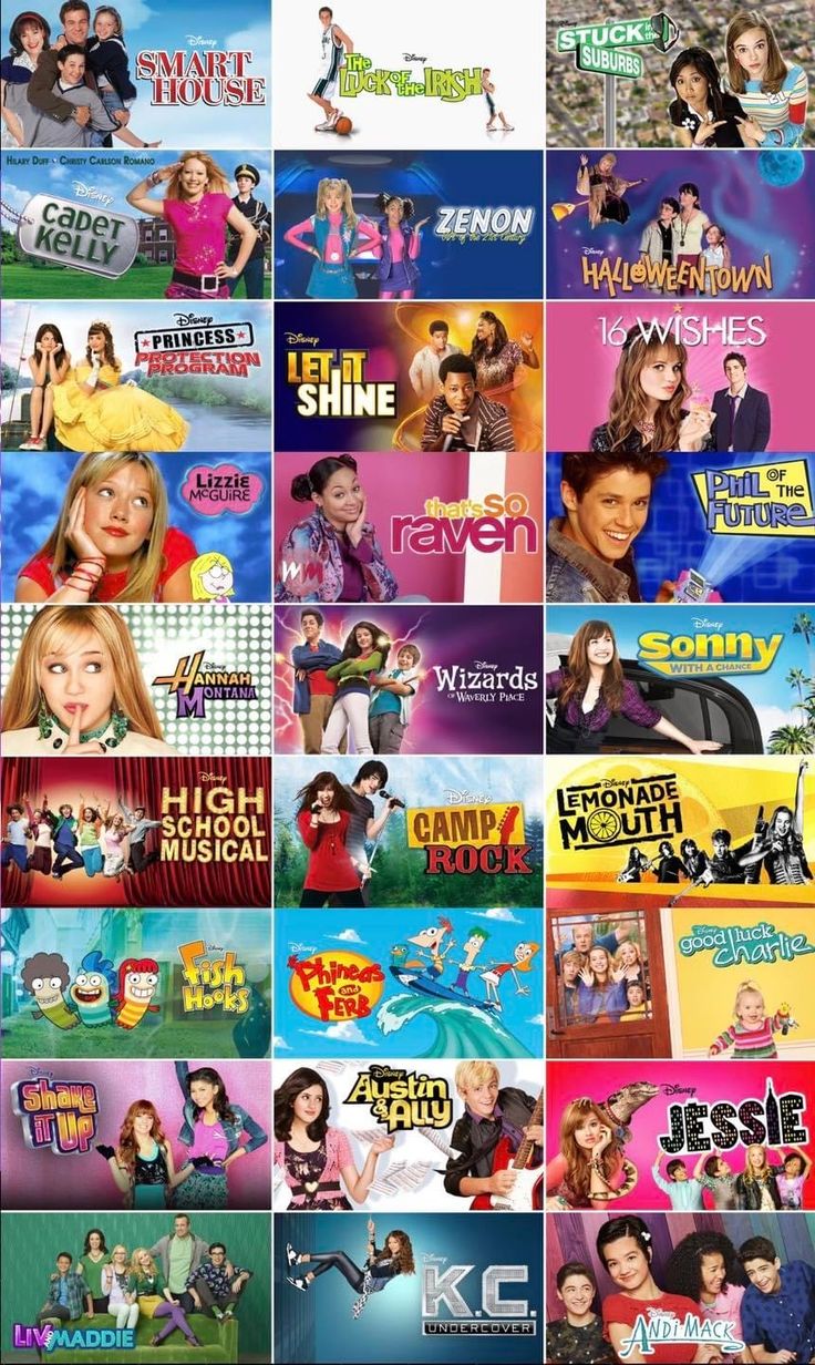 many different tv shows are shown together