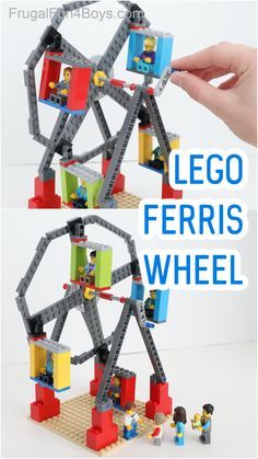 a lego ferris wheel is shown with text overlay that reads, lego ferris wheel