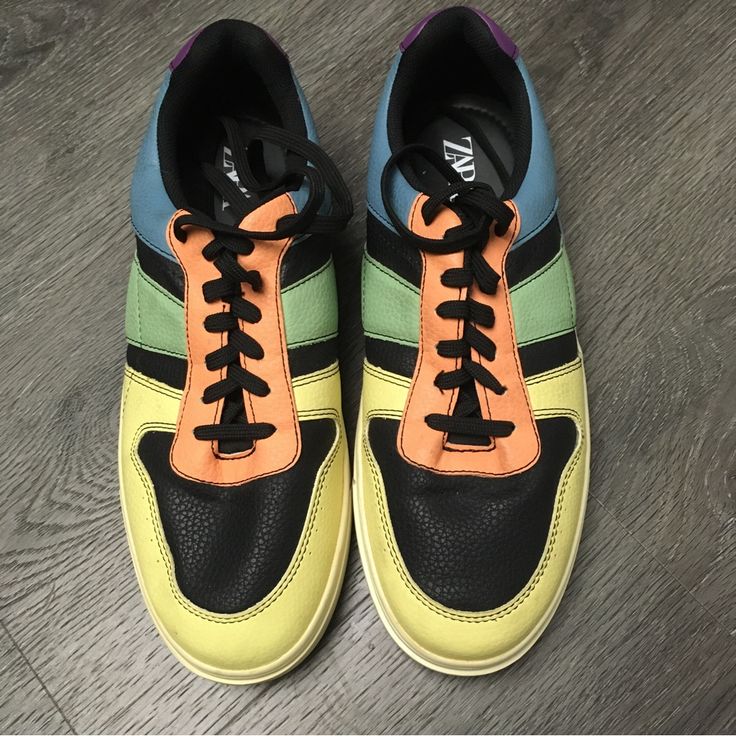 Zara Mens Contrasting Sneakers Multicolor Y2k 2201/820 Sz Eu 41/Us 8 It Does Not Come With A Box. In Excellent Preowned Condition Some Signs Of Wear On The Bottom, No Scuffing, Perfect Shoelaces (Black) Non Smoking Pet Friendly Home Please Check Photos And Read Description I Do My Best To Represent The Items Accurately And In Good To Brand New Condition- But I Am Human And Occasionally Things Happen , Please Just Reach Out To Me. Happy To Bundle. No Lowball Offers Please Stop Back In, I Add Cool Sporty Multicolor Skate Shoes For Streetwear, Casual Purple Sneakers With Contrast Sole, Retro Purple Low-top Sneakers, Retro Multicolor Skate Shoes For Streetwear, Purple Casual Slip-on Sneakers, High-top Color Block Sneakers For Streetwear, Sporty Color Block Sneakers With Round Toe, Color Block High-top Sneakers For Streetwear, Multicolor Round Toe High-top Sneakers