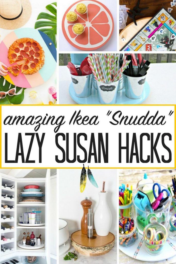 there are many pictures with the words amazing idea's sudda lazy susan hacks