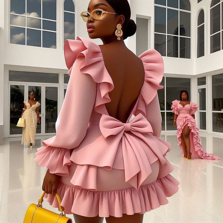 Definitely recreating slide one in white color as a bridal shower guest and the pink one for a date 🥰💃🏽 can you illustrate like folah ? 😁 We are the best 🤗🙌 Dm to know more about our services Tag your loved ones and kindly share Drop a ❤️ #tailorcatalogue #tailorcataloguepage #viral #tailor #lagosfashionista #lagos #fashion #dinnergowns #wedding #AsoEbiBella #dinner #stylish #creative #asoebibellanaija #reels #viralreels #dinnerwear #fashionstyles #bellanaijaweddings #bellanaija #fa... Pink Wedding Outfit Guest, Elegant Wedding Guest Dress Classy, Cute White Dresses Classy, Short Dress For Wedding Guest, Dress Inspo Outfit, Dinner Gowns Classy Style, Fashion Design Outfits, Dresses For Dinner, Dinner Gowns Classy