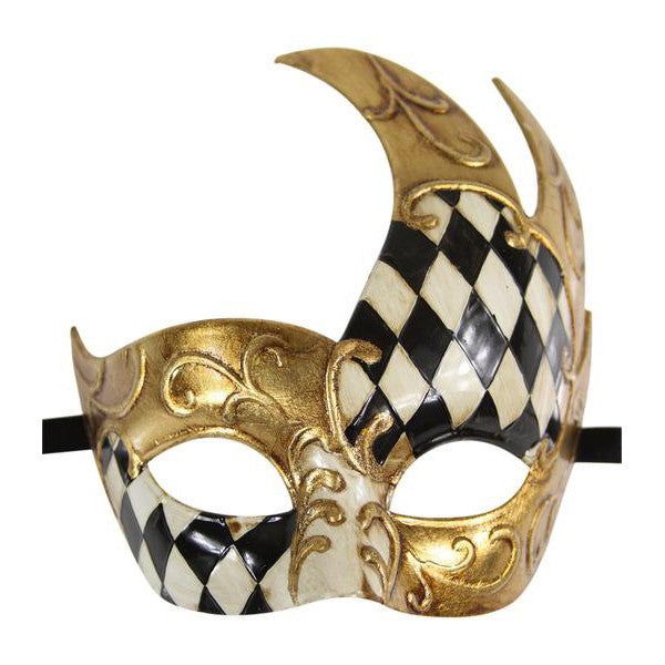 GOLD Series Men's Vintage Design Checkered Masquerade Mask Venetian Costumes, Masquerade Mask Black, Gold Masquerade Mask, Luxury Mask, Mens Masquerade Mask, Venice Mask, Venetian Masquerade Masks, Mascaras Halloween, Ball Mask