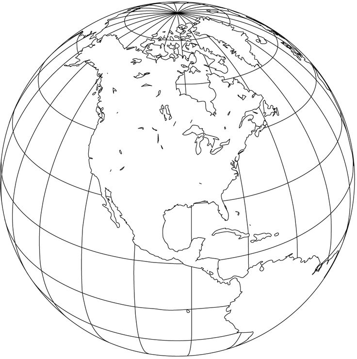 the earth is shown in black and white with lines going through it to indicate where countries are