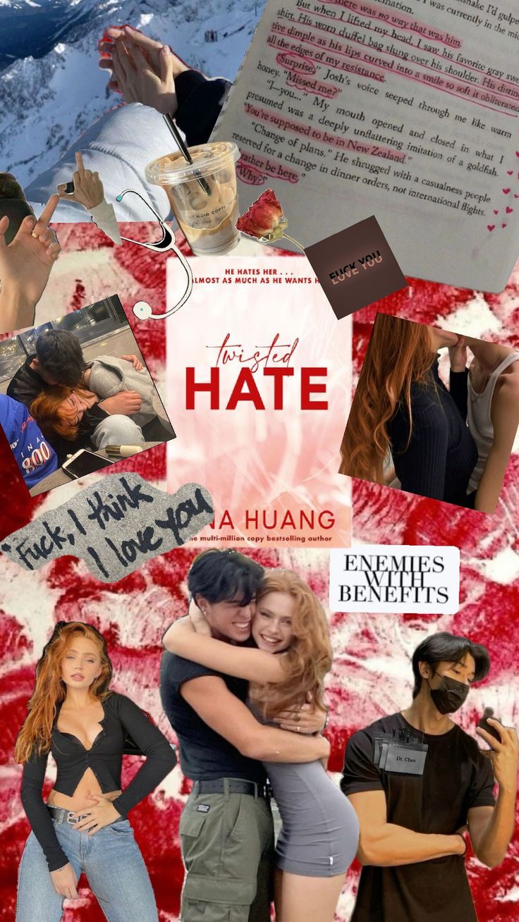 the collage shows two people hugging each other and one is holding a sign that says hate