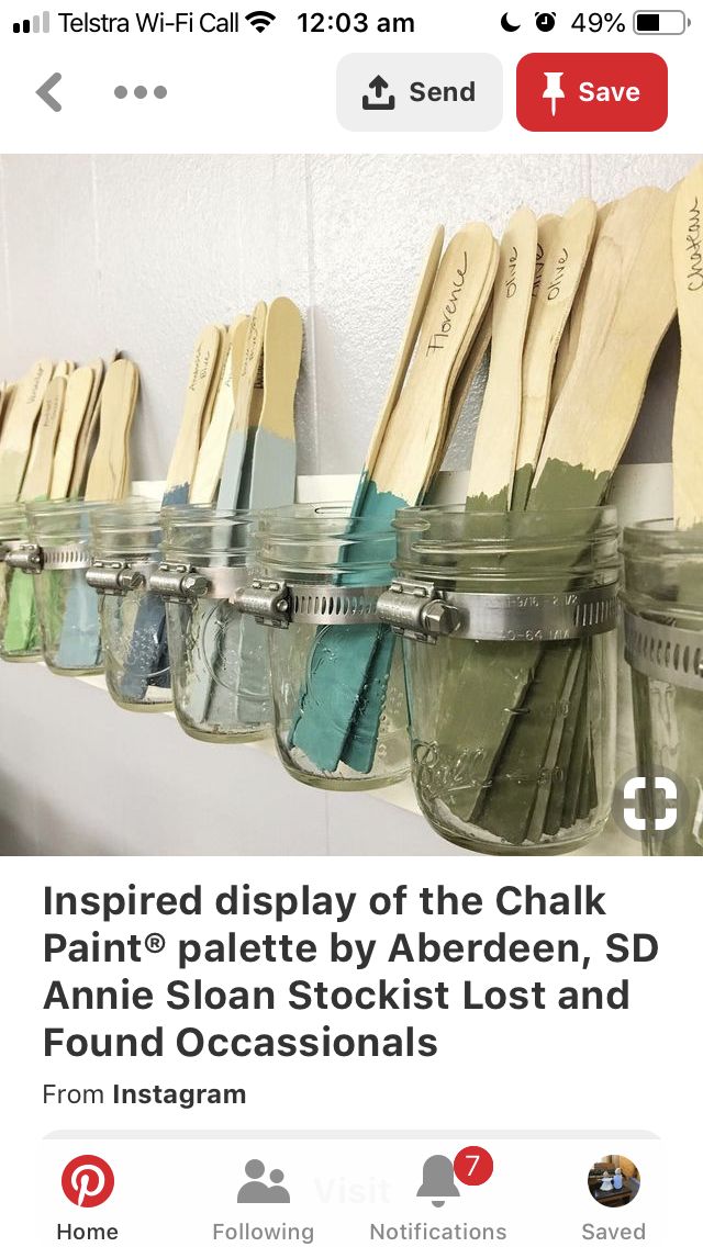 an instagram page with several jars filled with clothes pins