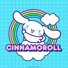 an image of a cartoon character with the word cinnamorolll on it