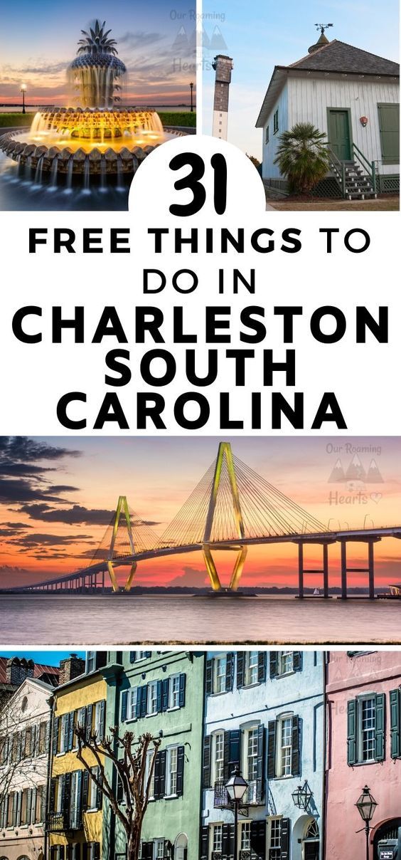 charleston south carolina with the caption free things to do in charleston, south carolina