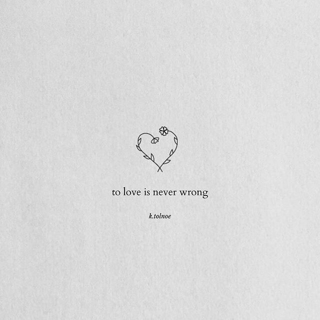 an image of a heart with the words love is never wrong written in black and white