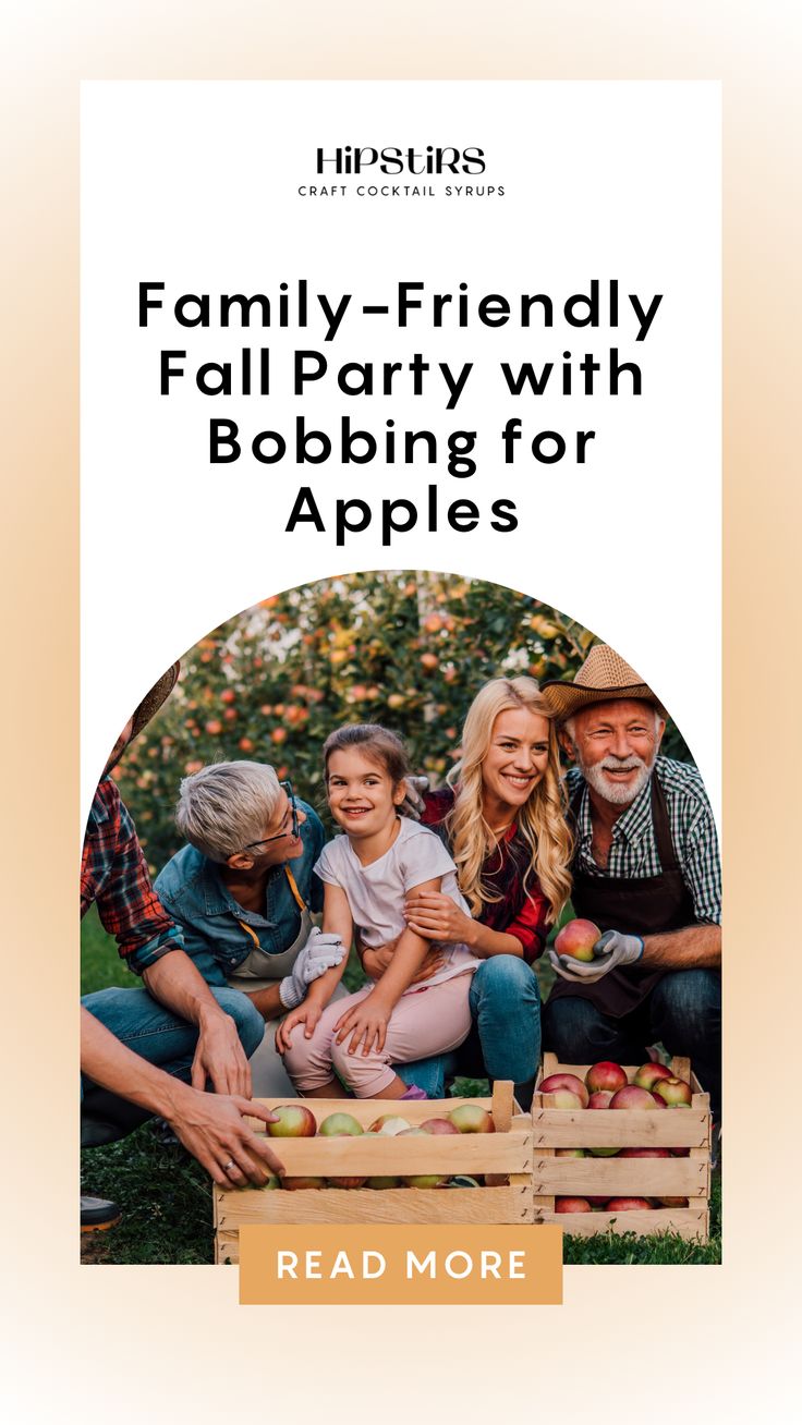 the family - friendly fall party with bobbing for apples is on display at this event