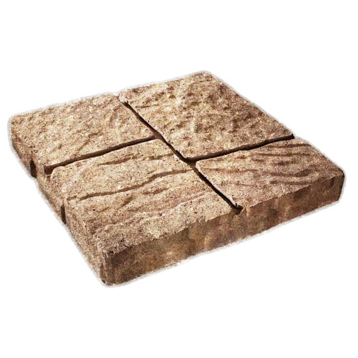 The four cobble patio stone is a natural cobblestone texture with false joints to give appearance of multiple, smaller stones, it is perfect for patios, walkways and outdoor rooms. Lowe's 16-in L x 16-in W x 2-in H Square Tan/Sand Concrete Patio Stone in Brown | 20289 Cobble Patio, Cobblestone Texture, Sand Patio, Paver Steps, Patio Stone, Garden Rack, Garden Pavers, White Patio, Outdoor Patio Space