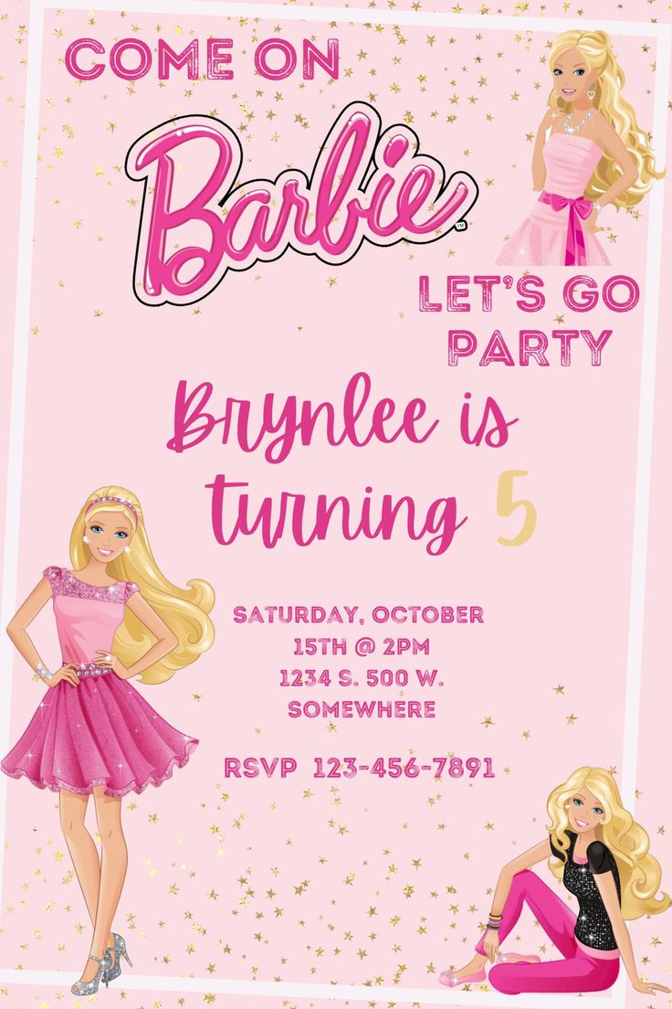 the barbie party is coming up and it's time to celebrate with some fun