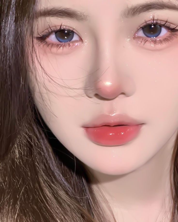 Korea Makeup Look, Aesthetic Makeup Korean, Makeup Ala Korea, Makeup Asia, Makeup Ulzzang, Pony Makeup, Makeup Korea, Asian Makeup Looks, Korean Makeup Look