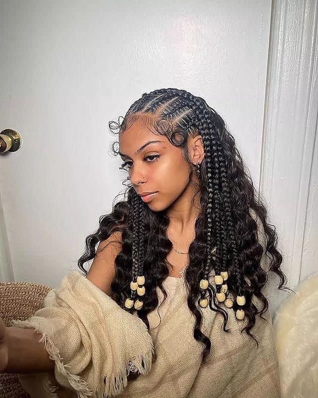 Hairstyles Names, Cabello Afro Natural, Box Braids Hairstyles For Black Women, Cute Braided Hairstyles, Braided Cornrow Hairstyles, Cute Box Braids Hairstyles, Protective Hairstyles Braids, Hairstyles Women, Pretty Braided Hairstyles