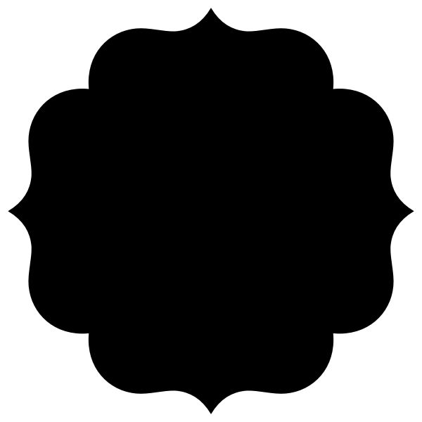 a black and white silhouette of a flower