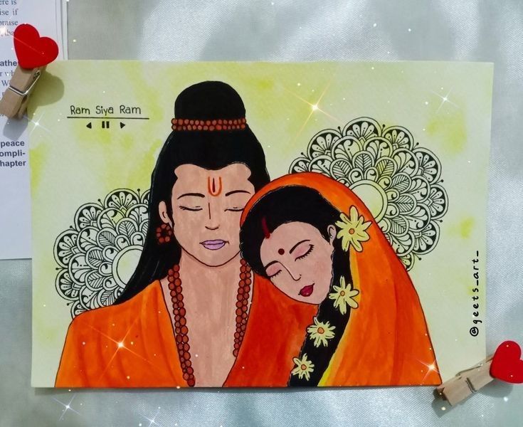 Lord Ram And Sita Drawing, Ram Siya Mandala Art, Sreekrishna Drawings, Ram Bhagwan Painting, Siyaram Rangoli Design, Siya Ram Canvas Painting, Rama Mandala Art, Ramji Sita Ji Rangoli, Ram Bhagwan Rangoli Design