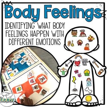 an image of body feelings and feelings activities for children to practice their feelings in the classroom