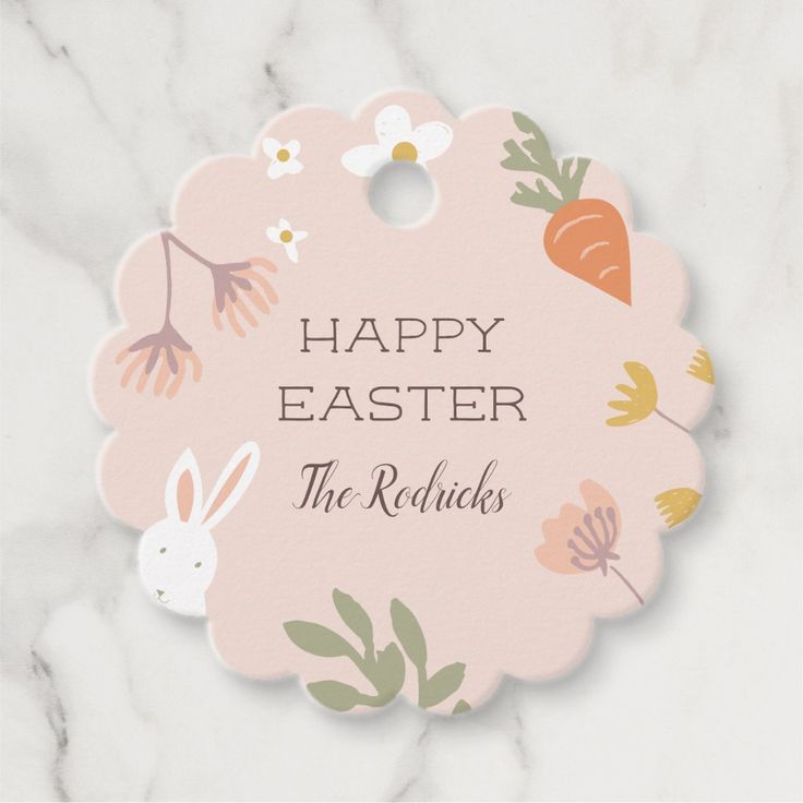 an easter card with the words happy easter on it