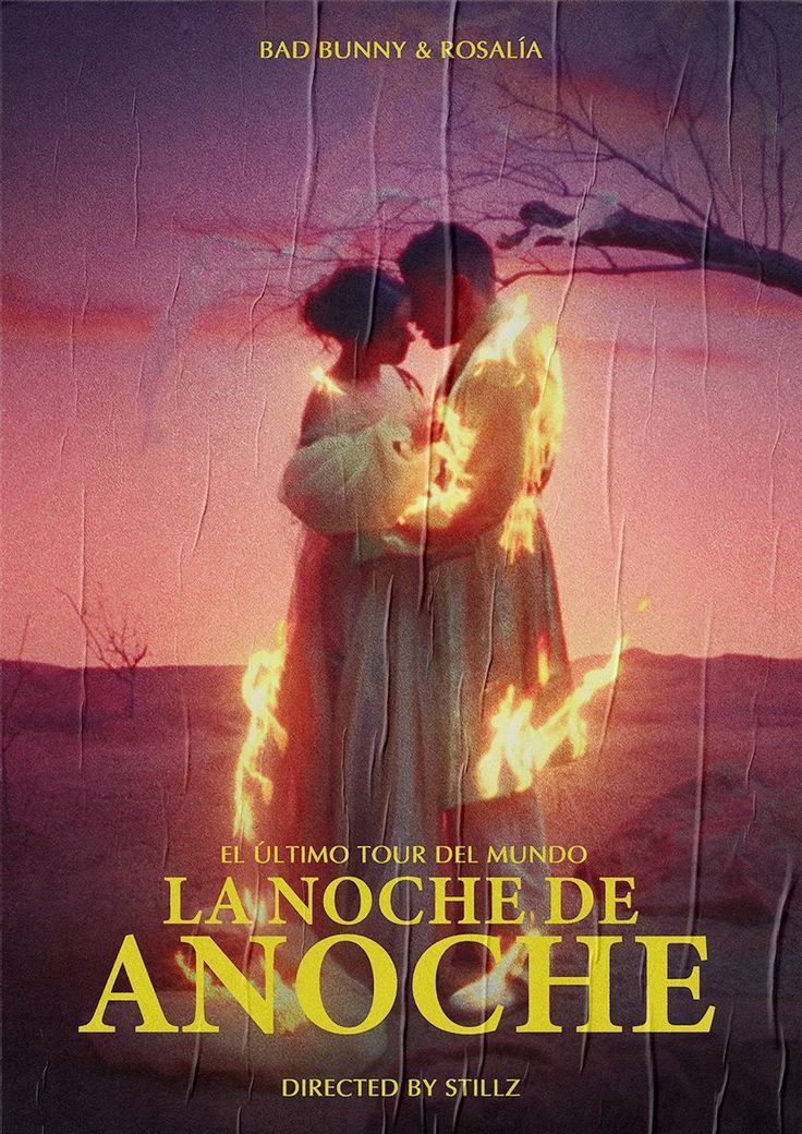 a movie poster for the film lanoche de anoche directed by siliz