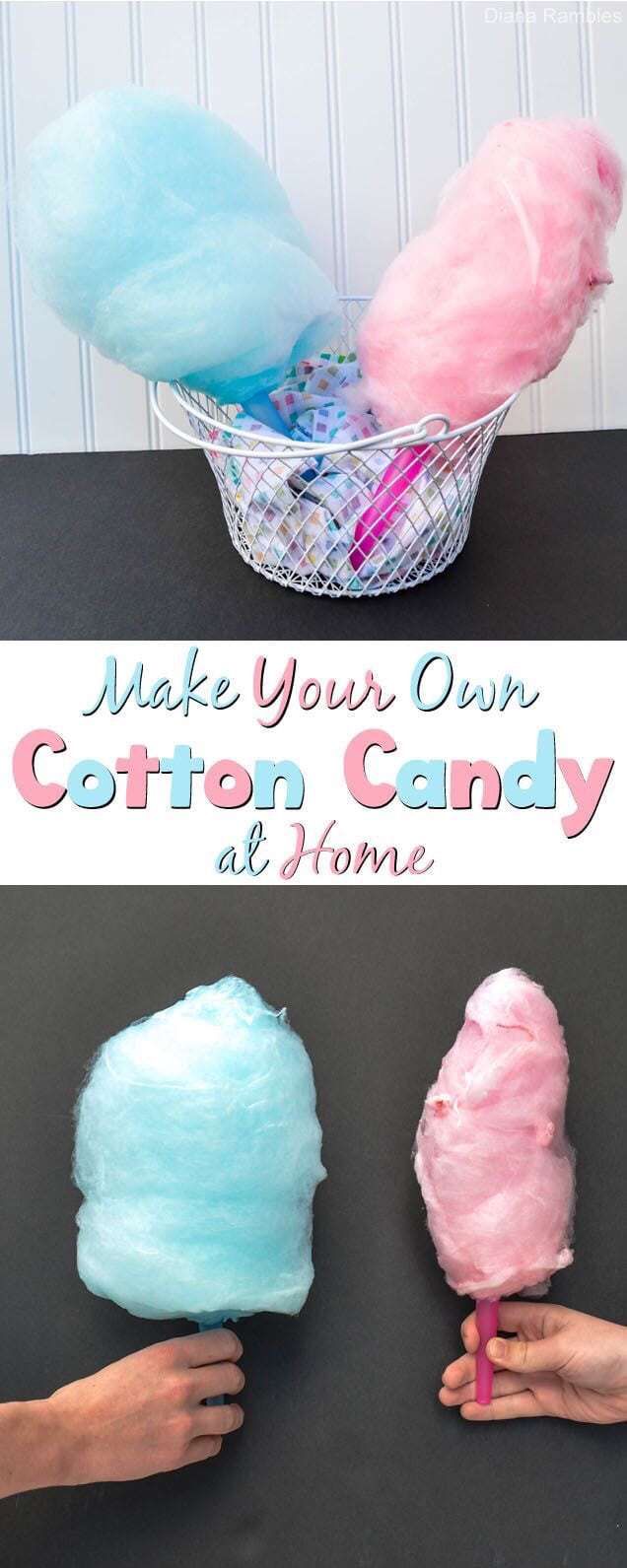 make your own cotton candy at home