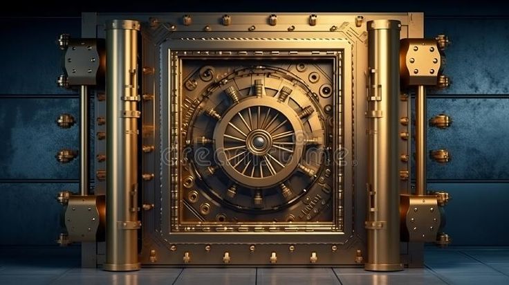 Bank vault with open door. Store Gold bar. Generative AI stock image Bank Vault Door, Diamond Dragon, Bank Vault, Vault Doors, Bar Stock, Loud And Clear, Open Door, Vaulting, Gold Bar