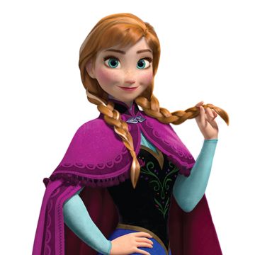 an image of a frozen princess with long hair