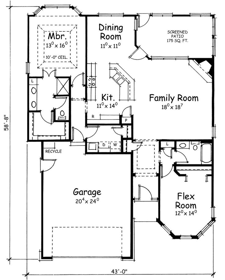 the floor plan for this house