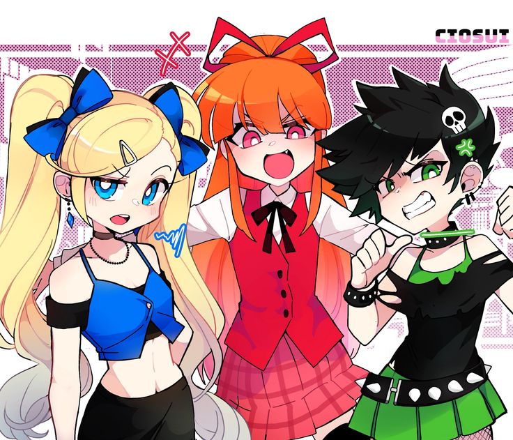 Anime Version, Powerpuff Girls, Twitter, Anime