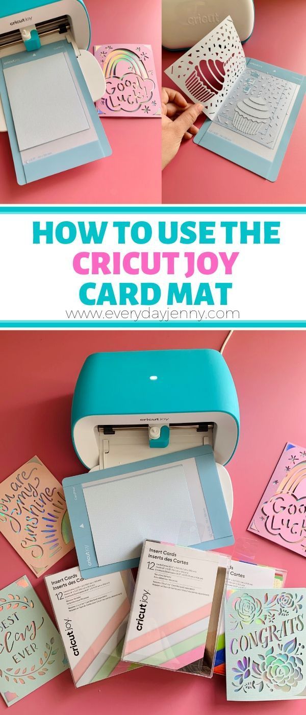 how to use the cricutjoy card mat