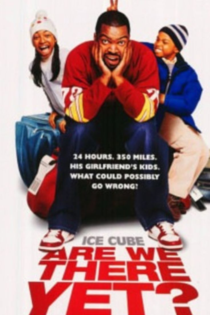 the movie poster for are we there yet? with two people sitting on top of each other