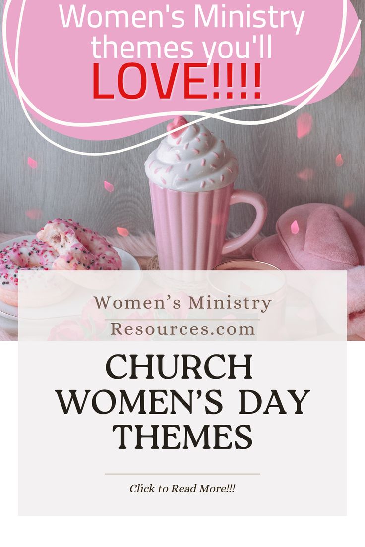 a pink cupcake with sprinkles on it and the words women's ministry