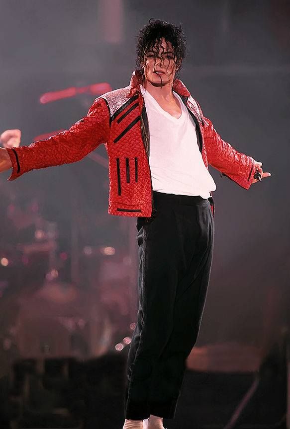 michael jackson performing on stage during a concert