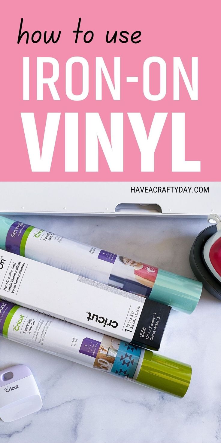 how to use iron - on vinyl for crafts and other crafting projects with free printables