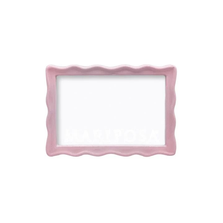 an empty pink frame with the word baabhosa on it's side