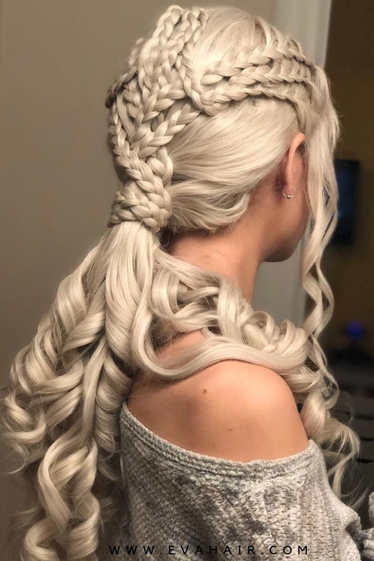 Ancient Hairstyles, Daenerys Targaryen Hair, Daenerys Hair, Targaryen Hair, Fic Ideas, Khaleesi Hair, Updo Ideas, Medieval Hairstyles, Viking Hair