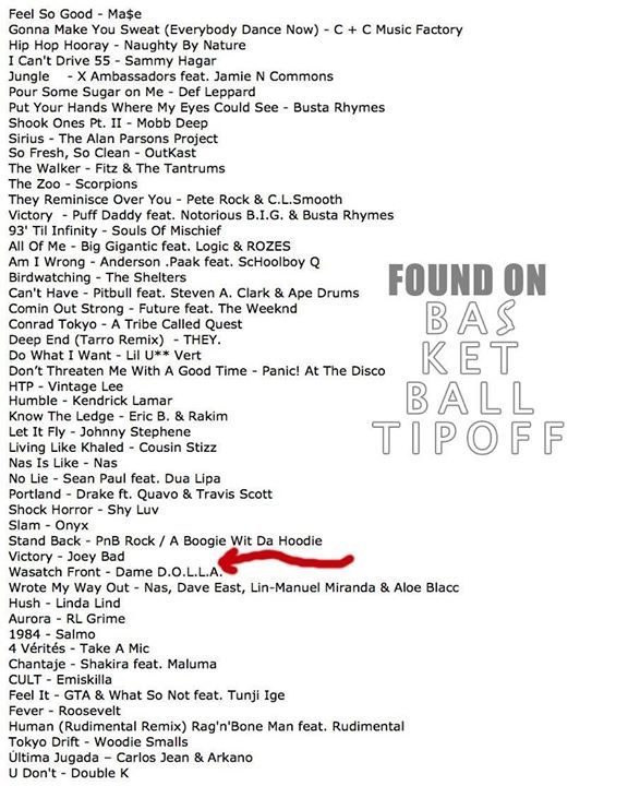 the back cover of found on beat top off album, with an arrow pointing to it