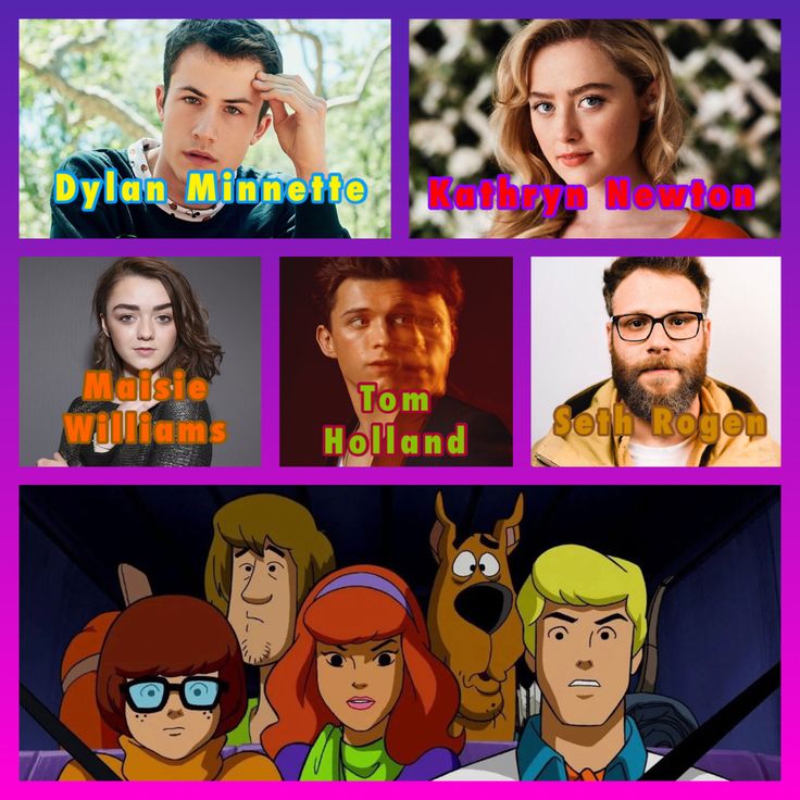 the many faces of characters from cartoon tv series scooby doos and friends