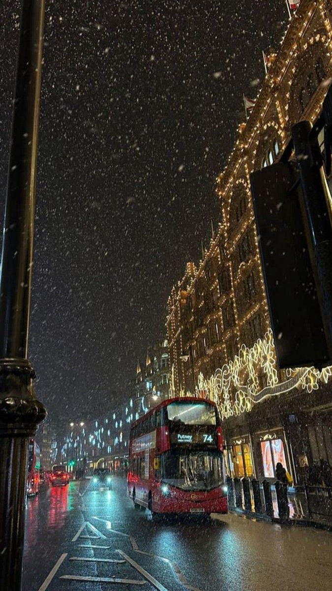 London Christmas, Christmas Lights, At Night, London, Christmas, Red, Instagram