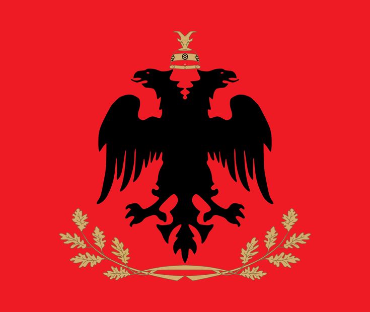 the flag of germany with an eagle on it