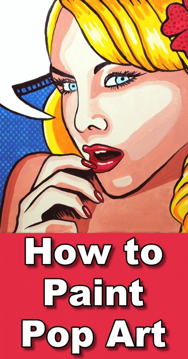 the cover of how to paint pop art