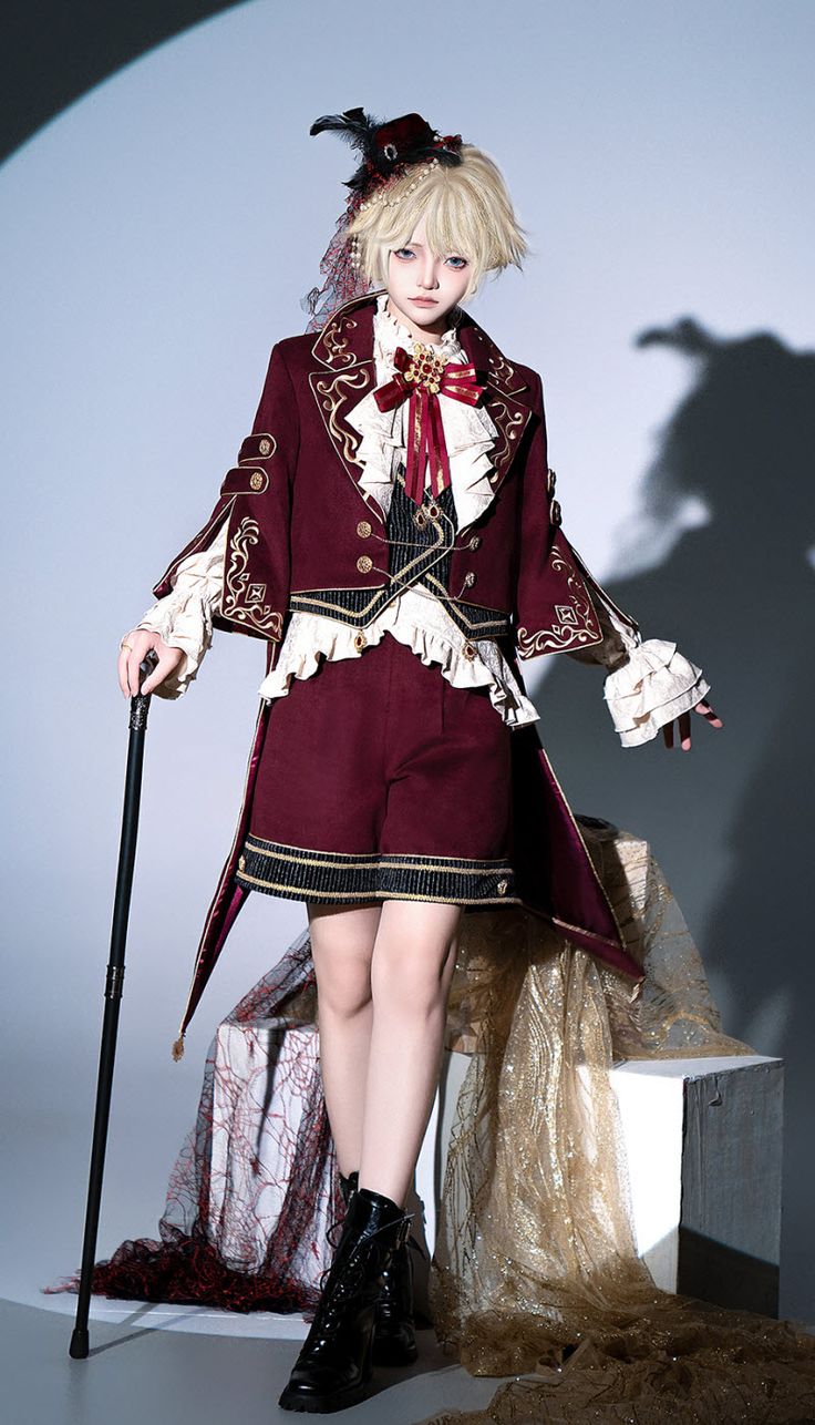 Heir to the Star Kingdom Ouji Lolita Set Gryffindor Outfit, Beige Shirt, Fashion Bottoms, Lolita Dress, Lolita Fashion, Bottoms Pants, Short Pants, Full Length, Long Sleeve Shirts