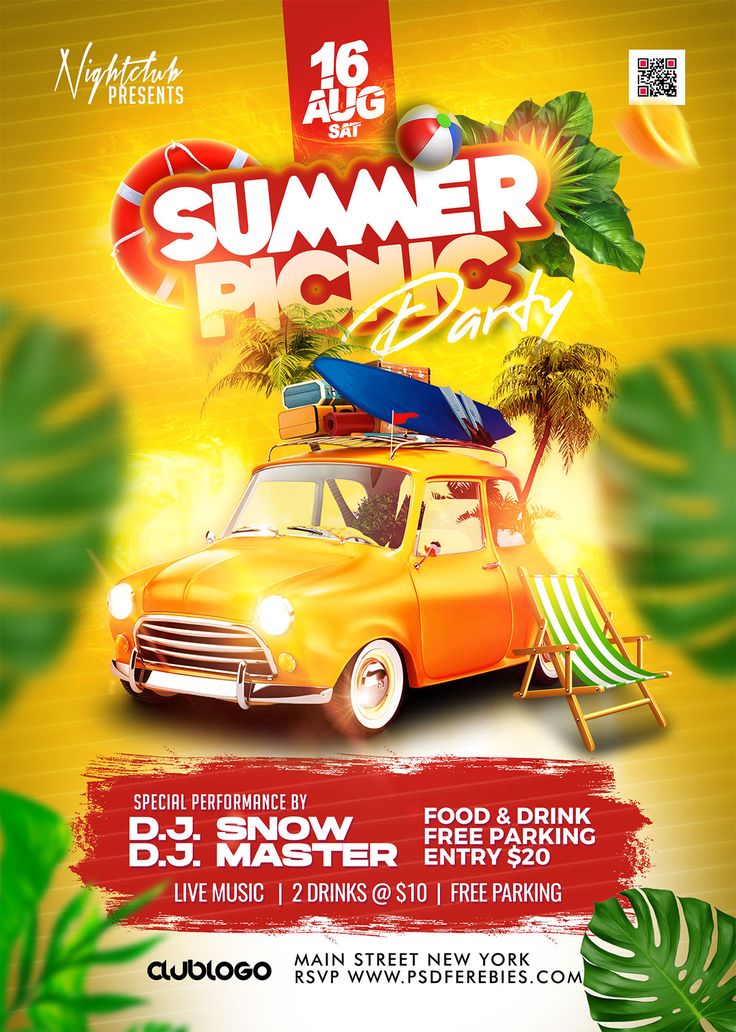 Introducing the eye-catching Free Summer Picnic Festival Party Flyer PSD Template, specifically designed to elevate your summer parties, beach events, and outdoor celebrations to new heights. Beach Festival Poster Design, Beach Party Background, Picnic Design Ideas, Beach Party Flyer Design, Beach Flyer Design, Summer Party Poster Design, Picnic Graphic Design, Summer Event Poster, Summer Design Poster